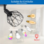 ANWIO Plafonnier Spots, 3 Spots de Plafond Led Intérieurs Base E14, Spots de Plafond Noirs avec Base Rectangulaire, Spots de Pla