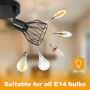 Dehobo Plafonnier Spot Orientable avec Douille E14 - Style Rétro Spots de Plafond - Plafonnier Led Cuisine 2 Spots Noir - plafon