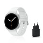 Samsung Galaxy Watch8, Montre Connectée, Coach Running, Coach Sommeil, Galaxy AI, Bluetooth, 40mm, Argent, Chargeur Secteur Rapi