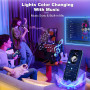 Ruban LED, 15M Led Chambre Flexible Bluetooth App Contrôle, RGB Bande LED Synchroniser avec Rythme de Musique Led Strip, Fancy L