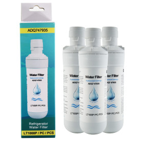 Lt1000p/Pc/pièce Filtre à eau pour réfrigérateur réfrigérant, filtre à eau externe ADQ747935, certifié NSF, compatible avec MDJ6