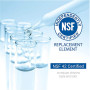 Lt1000p/Pc/pièce Filtre à eau pour réfrigérateur réfrigérant, filtre à eau externe ADQ747935, certifié NSF, compatible avec MDJ6