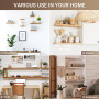 SAYAYO Equerre Etagere Murale Fixation Flottante Invisible, Support Etagere Murale en Métal, Tablette Flottante Support Charge L