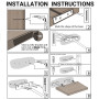 SAYAYO Equerre Etagere Murale Fixation Flottante Invisible, Support Etagere Murale en Métal, Tablette Flottante Support Charge L