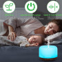 AQXONG 500ML Diffuseur D'huiles Essentielles, Humidificateur D'aromathérapie à Ultrasons avec Huiles Essentielles, Humidificateu