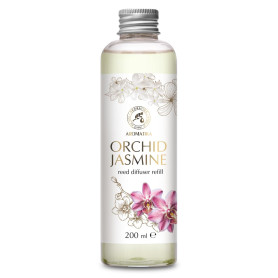 Recharge Diffuseur de Orchidée-Jasmin 200ml - Parfum Floral - Fraîche et Durable Arôme - Desodorisant Maison - Assainisseurs de 