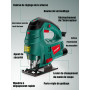 HYCHIKA Scie Sauteuse 800W, Avec Moteur en Cuivre Puissant, 800-3000SPM Tours par Minute Avec 7 Vitesses Variables, 0-3 Ensemble