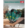 HYCHIKA Scie Sauteuse 800W, Avec Moteur en Cuivre Puissant, 800-3000SPM Tours par Minute Avec 7 Vitesses Variables, 0-3 Ensemble
