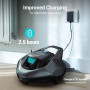 AIPER Robot Piscine, Aspirateur Piscine pour 90 Minutes D'autonomie, Nettoyeur de Piscine avec Deux Moteurs D'entraînement, Robo