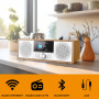 Denver Mir‑270B Chaîne Micro Hi‑FI Noire – Radio Internet, CD, Dab+ & FM, Bluetooth 5.0, Wi‑FI, USB, AUX – 2×100 W Max / 2×10 W 