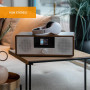 Denver Mir‑270B Chaîne Micro Hi‑FI Noire – Radio Internet, CD, Dab+ & FM, Bluetooth 5.0, Wi‑FI, USB, AUX – 2×100 W Max / 2×10 W 