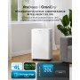 Pro Breeze OmniDry Déshumidificateur compresseur Intelligent 20L/Jour avec réservoir d'eau 4L, séchage du Linge & capteur d'humi