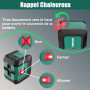 HYCHIKA Niveau Laser 15M, Autonivelant Laser Vert avec 3 Niveaux de Luminosité Réglables, Niveaux Laser avec Support pour Décora
