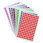 10mm Gommettes Autocollantes Rondes - 10 Couleurs, 3000 Pieces
