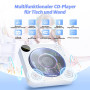 DESOBRY Lecteur CD Portable avec Bluetooth, Lecteur CD Mural avec Haut-parleurs, écran LED Frontal, télécommande, Compatible FM/