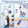 DESOBRY Lecteur CD Portable avec Bluetooth, Lecteur CD Mural avec Haut-parleurs, écran LED Frontal, télécommande, Compatible FM/