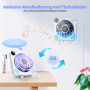 DESOBRY Lecteur CD Portable avec Bluetooth, Lecteur CD Mural avec Haut-parleurs, écran LED Frontal, télécommande, Compatible FM/