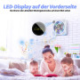 DESOBRY Lecteur CD Portable avec Bluetooth, Lecteur CD Mural avec Haut-parleurs, écran LED Frontal, télécommande, Compatible FM/