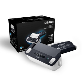 OMRON Complete Tensiomètre Bras et Appareil a Électrocardiogramme (ECG) | Validé cliniquement | Pour la détection de l'hypertens