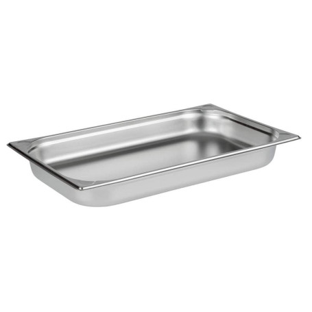 APS 81102 Récipient GN 1/1, récipient Gastronorm en acier inoxydable/dimensions 32,5 x 53 cm/profondeur 65 mm/volume 9 litres