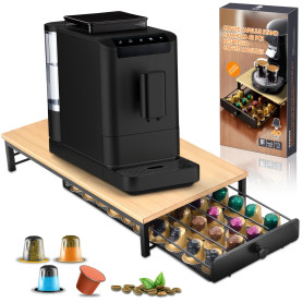 Vautvis 40 Porte Capsules, Tiroir à Capsules de Café Pour Nespresso, Tiroir Dosettes Organisateur De Capsules Capsule De Café Po
