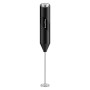 Bonsenkitchen Mousseur à Lait Electrique, Mousseur à Lait en Acier Inoxydable, Fonctionne à Piles, Melangeur Puissant pour Café,
