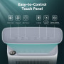 LEENON Deshumidificateur d Air 16L, Déshumidificateur Maison Electrique Silencieux con 3 Modes, Minuterie 24H, Séchage du Linge,