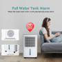 LEENON Deshumidificateur d Air 16L, Déshumidificateur Maison Electrique Silencieux con 3 Modes, Minuterie 24H, Séchage du Linge,