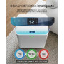 Pro Breeze Déshumidificateur Compresseur 12 L/Jour avec capteur d'humidité Automatique, Séchage du Linge, Drainage continu, Mode