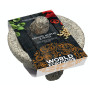 KitchenCraft World of Flavours - Ensemble Pilon Et Mortier Mexicain, Granit Naturel, 20 cm (8''), Gris