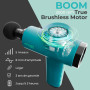 Beurer Pistolet de massage compact Antelope BOOM avec 4 embouts, massage puissant des points trigger, 5 niveaux d'intensite