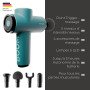 Beurer Pistolet de massage compact Antelope BOOM avec 4 embouts, massage puissant des points trigger, 5 niveaux d'intensite