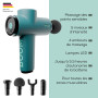 Beurer Pistolet de massage compact Antelope BOOM avec 4 embouts, massage puissant des points trigger, 5 niveaux d'intensite