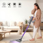 Vistefly V15s Max Aspirateur Balai sans Fil 580W, 55Kpa Aspirateur sans Fil Puissant 8 en 1, Écran Tactile LED Autonomie 70min D