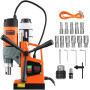 VEVOR Perceuse Magnétique, Perceuse à Colonne Portable 1450 W, 12500 N, 850 tr/min, Max. Diamètre d'Alésage (Foret de Carottage)