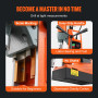 VEVOR Perceuse Magnétique, Perceuse à Colonne Portable 1450 W, 12500 N, 850 tr/min, Max. Diamètre d'Alésage (Foret de Carottage)
