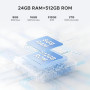 DOOGEE S119 Téléphone Portable Incassable 【2025】 Écran Arrière 1,32'', 24GB+512GB/TF2TB, 10200mAh 33W, 6,72’’ FHD+ IPS, Caméra 1