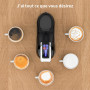 KOTLIE EM-308A Machine à café 5-en-1, compatible avec le café moulu/capsules/ESE（44mm）, quatre températures sélectionnables, sep