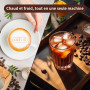KOTLIE EM-308A Machine à café 5-en-1, compatible avec le café moulu/capsules/ESE（44mm）, quatre températures sélectionnables, sep