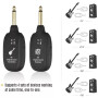 Système de guitare sans fil A8-2 UHF Audio Émetteur récepteur sans fil pour guitare acoustique, basse, violon, clavier, instrume