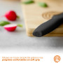 MasterChef Couteaux de Cuisine avec Bloc, Contient : Couteau d'Office Universel, Couteau à Viande et Pain, Couteau de Chef, Acie