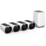 eufy Security eufyCam S330(eufyCam 3), Surveillance WiFi Extérieure sans Fil, Résolution 4K, Panneau Solaire Intégré, Vision Noc