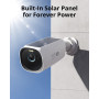 eufy Security eufyCam S330(eufyCam 3), Surveillance WiFi Extérieure sans Fil, Résolution 4K, Panneau Solaire Intégré, Vision Noc
