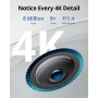 eufy Security eufyCam S330(eufyCam 3), Surveillance WiFi Extérieure sans Fil, Résolution 4K, Panneau Solaire Intégré, Vision Noc