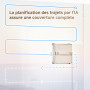 dreame C1 Robot Laveur de Vitres, Puissance d'Aspiration de 5 500 Pa, Protection et Sécurité Fiables, Technologie CornerClean, N
