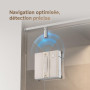 dreame C1 Robot Laveur de Vitres, Puissance d'Aspiration de 5 500 Pa, Protection et Sécurité Fiables, Technologie CornerClean, N