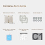 dreame C1 Robot Laveur de Vitres, Puissance d'Aspiration de 5 500 Pa, Protection et Sécurité Fiables, Technologie CornerClean, N