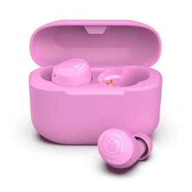 JLab Go Air Pop+ Ecouteurs Bluetooth sans Fil - Écouteurs Intra-Auriculaires avec Micro, 35+ Heures d'Autonomie, Ecouteur et Boî