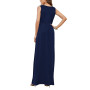 AUSELILY Ete Robe Longue Femme Maxi Robe V Col sans Manches avec Poches