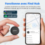Android Traceur Tag,Google Tracker Fonctionne avec l’app Find Hub (Uniquement Android),Batterie Remplaçable,IP67 Imperméable,Blu